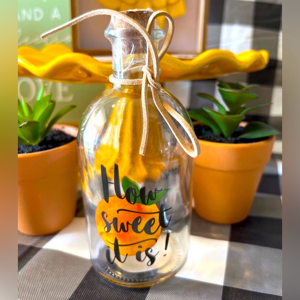 🍊 DECORATIVE GLASS JAR 🍊